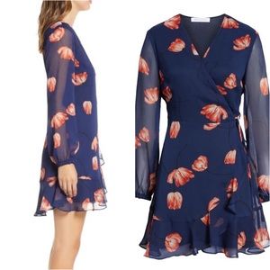 all in favor wrap dress